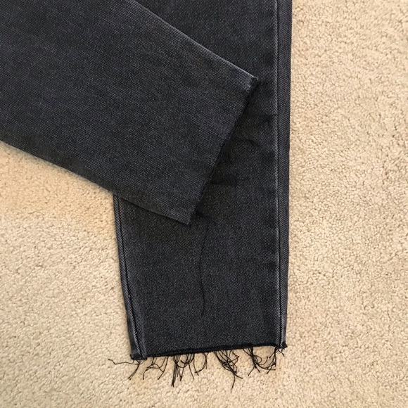 ONeill Distressed Denim Jeans NEW Womens Size 2 Waist 25 Faded Black Button Fly - Picture 12 of 14